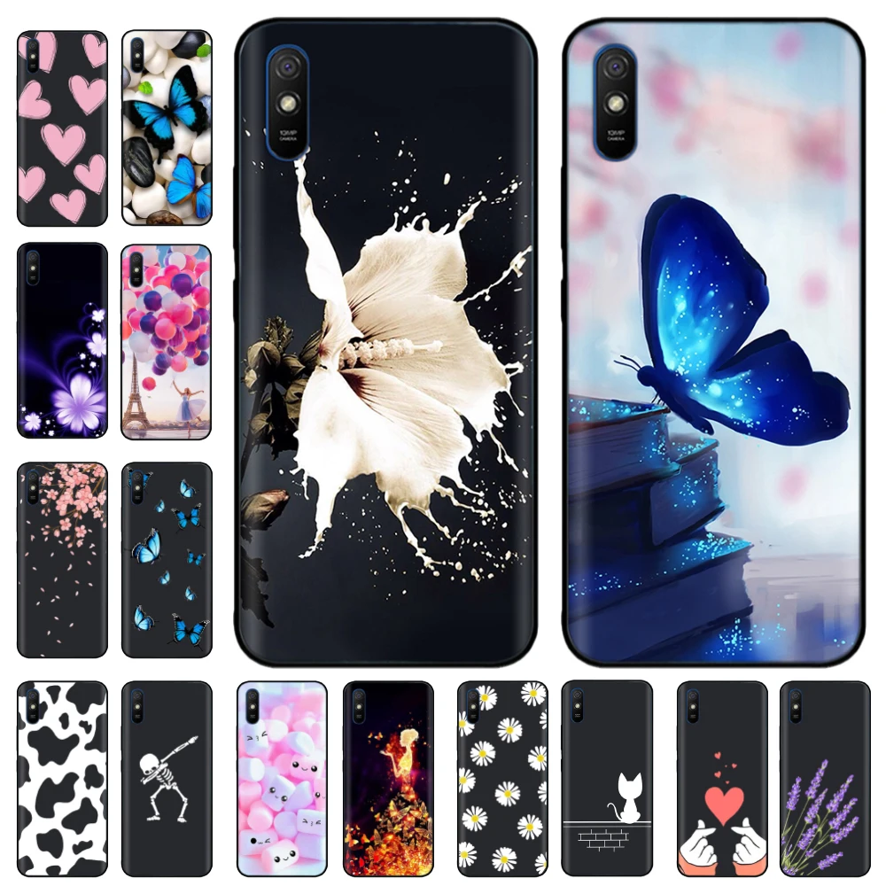 Case For Xiaomi Redmi 9A Case Soft Black Silicon Back Cover For Xiaomi Redmi 9A 9 9C NFC 9T Phone Case Cover Bumper Coque Fundas