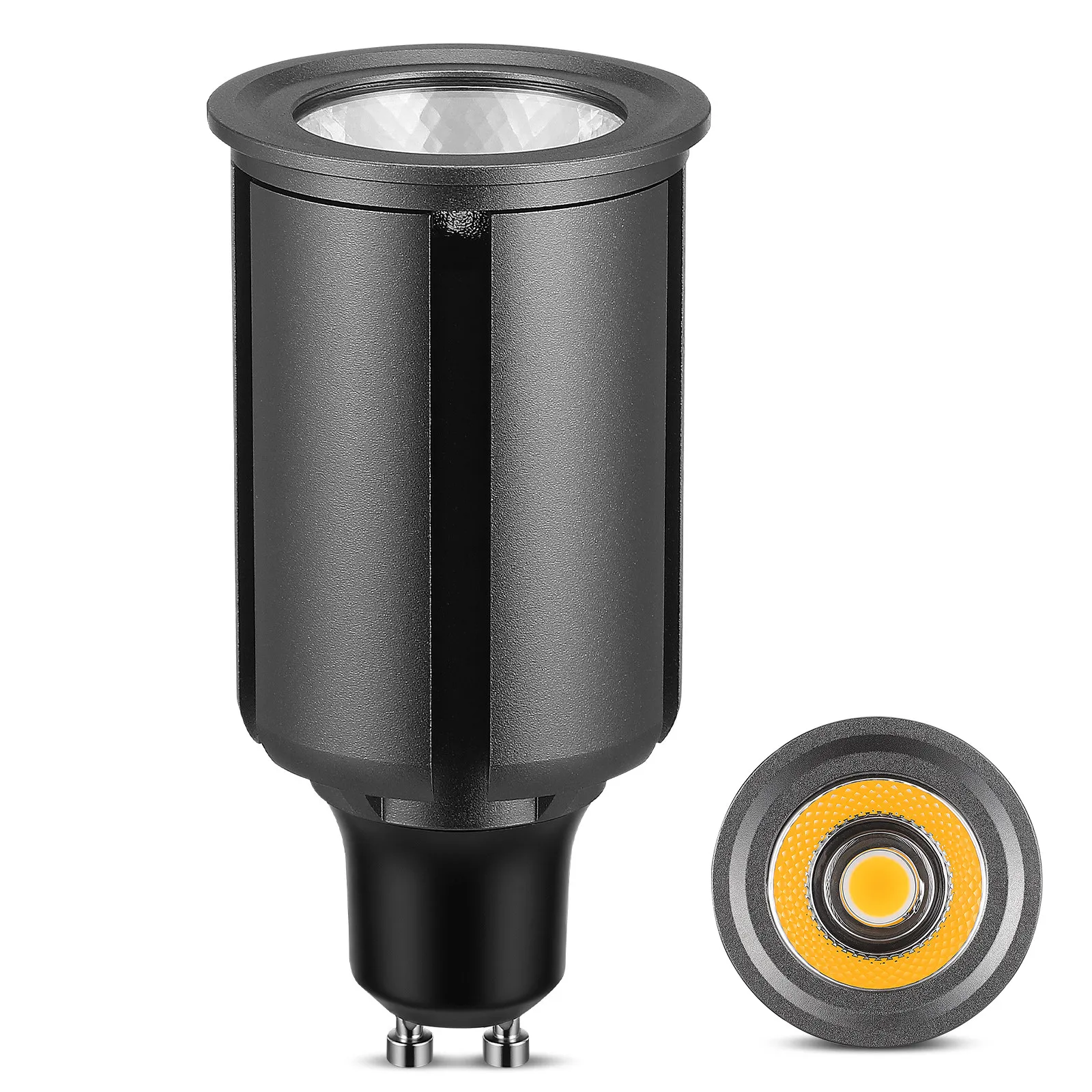 

Cob LED Light Cup Gu10 9W Warm White 500Lm Spotlight Lamp Cup for Kitchen Hallway Living Room Recessed Track Ceiling Lighting