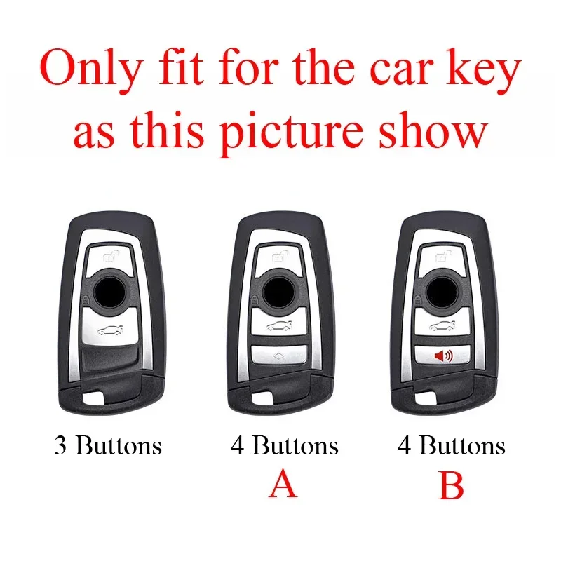 Zinc Alloy Leather Car Remote Key Case Cover For BMW 1 2 3 4 5 6 7 Series X1 X3 X4 X5 X6 F36 F25 F26 F30 F34 F10 F07 F20 Z10 G30