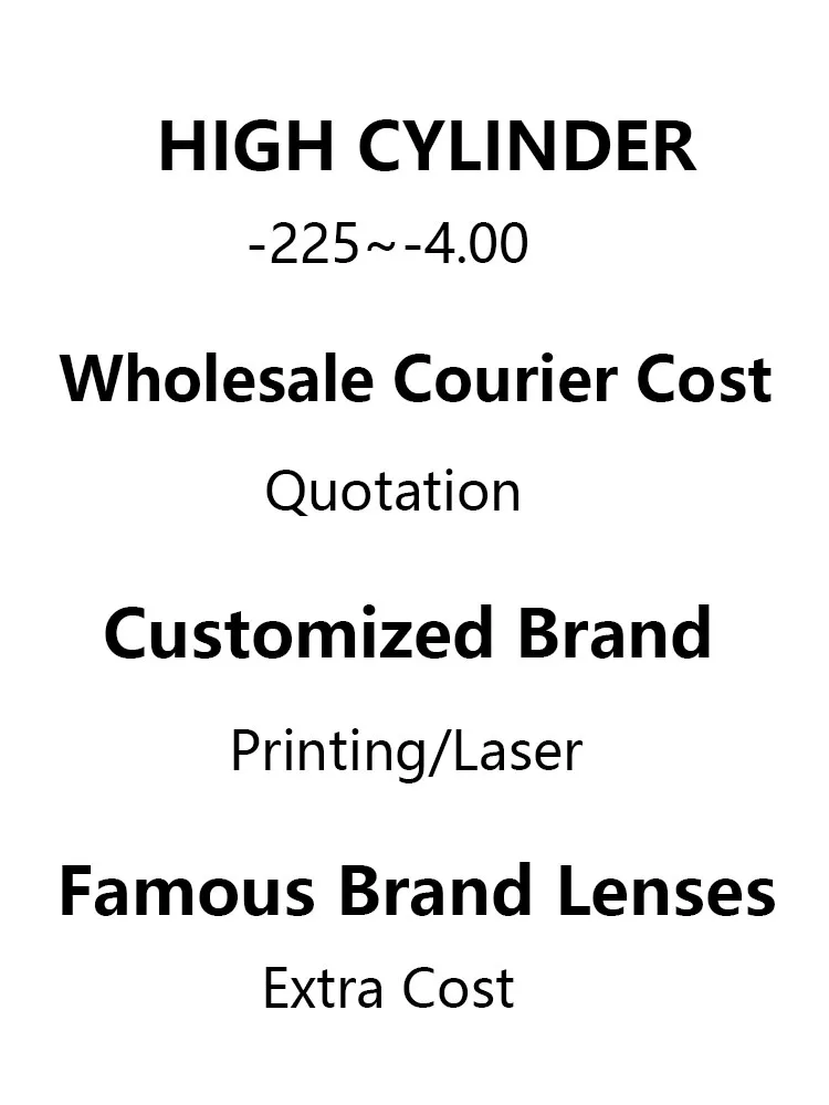 لا يمكن طلب هذا بمفردك، عدسات طبية مخصصة تكلفة إضافية لسعر الأسطوانة العالية تكلفة VIP بشعار مخصص مختلف #6