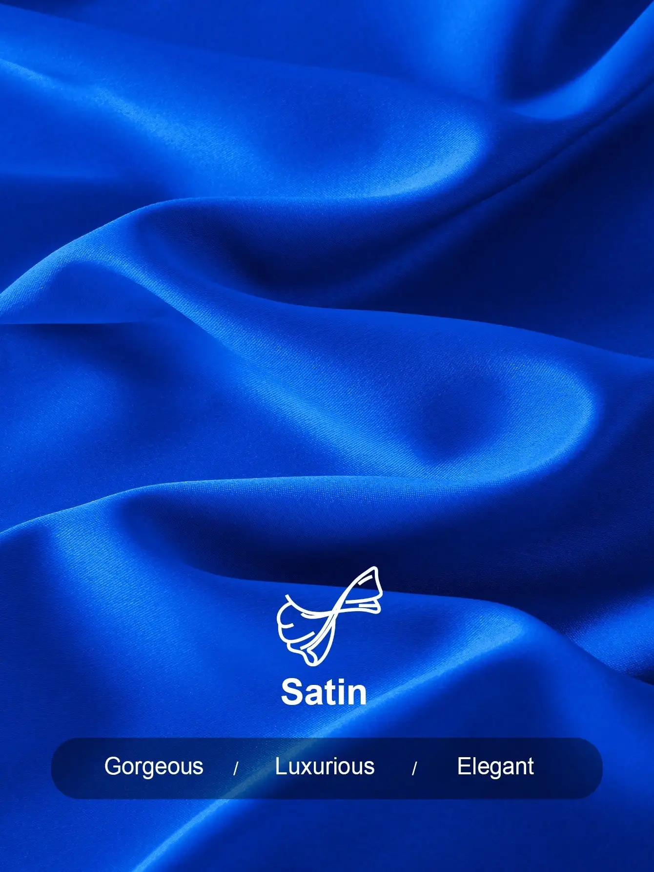 Koningsblauwe satijnen bodycon-jurk met één schouder en ruches voor avondfeesten