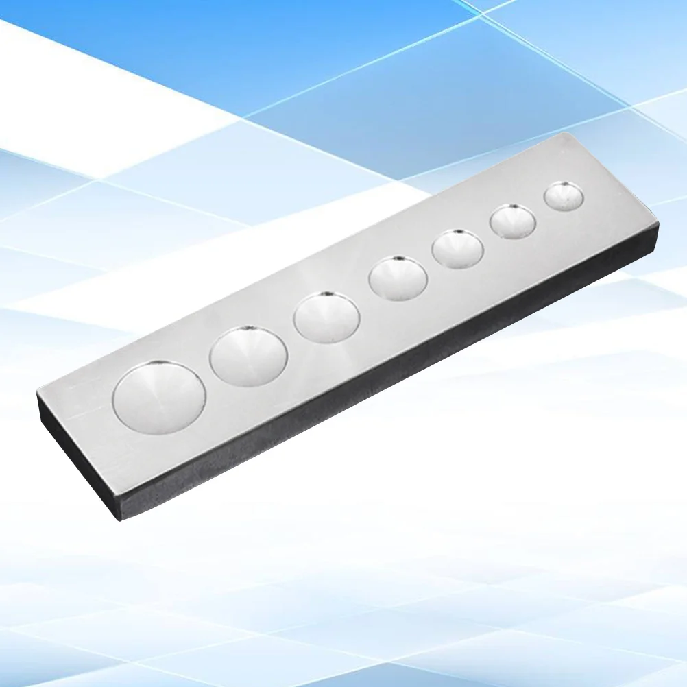 Ferramenta de configuração de rebite de aço inoxidável, 7 furos de diâmetro 6mm 7mm 8mm 9mm 10mm 12mm 15mm para fixadores, base de configuração de rebite