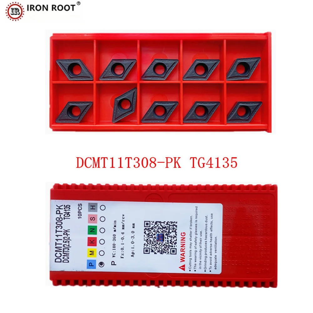 Turning Insert DCMT070204,DCMT11T304 ,DCMT11T308 PK,HF,HM,TG4135 CNC Lathe Turning Tool Carbide Turning Insert For SDJCR  Steel