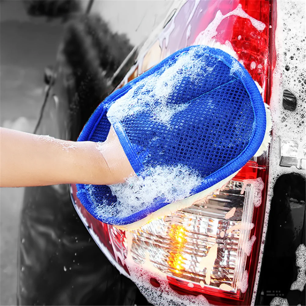 Car styling wash cleaning gloves for Volkswagen VW Golf 4 6 7 GTI Tiguan Passat B5 B6 B7 Jetta Polo