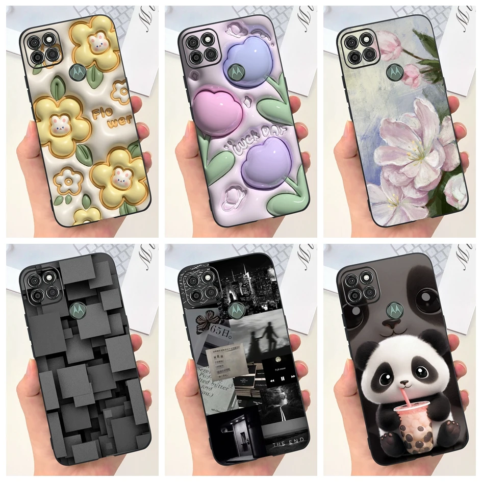 Funda para Motorola Moto G9 Power Cover 6,8 "Popular flor mate silicona TPU funda de teléfono para Moto G9 Power XT2091-3 XT2091-4 Capa