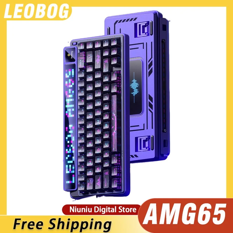 

‌Leobog AMG65 Wireless Mechanical Keyboard Intelligent Bluetooth 3 Mode RGB Game Esports Custom Hot Swap Gasket Compatible Gift