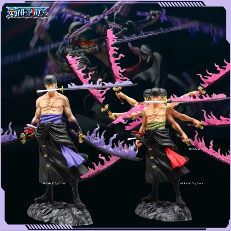 One Piece Zoro Anime Figures Roronoa Zoro Asura Nine Sword Style Action Figurine PVC Ornaments Collect Doll Model Gift Kids Toys