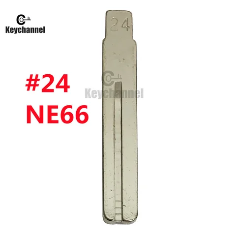 Keychannel 5/10 шт. лезвие автомобильного ключа NE66 Flip Blank Uncut NO. 24 металлические лезвия для пульта дистанционного управления KD KEYDIY Xhorse VVDI для Volvo S80 Blank