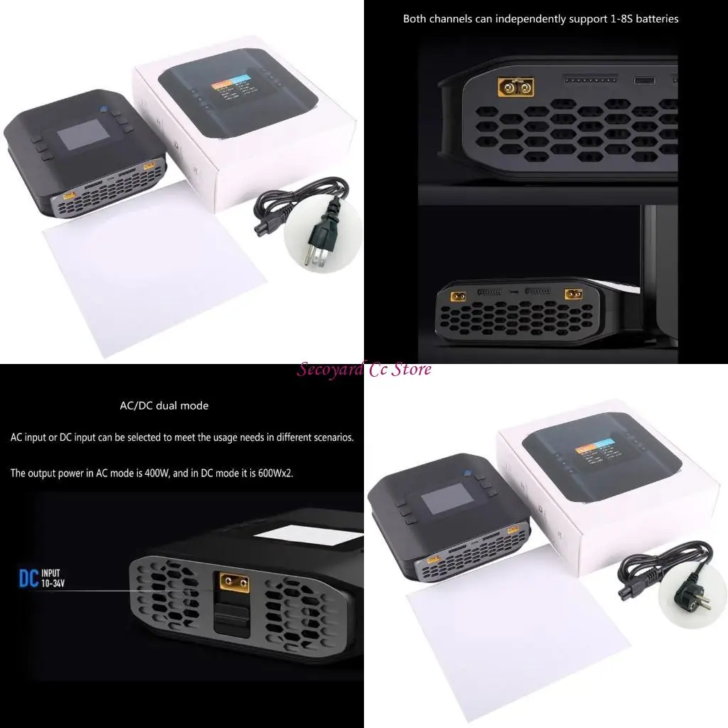 

N3UC Эффективное решение для зарядки K4 AC400W DC600W 20AX2 Двухканал. Разрушение зарядного устройства для нескольких устройств