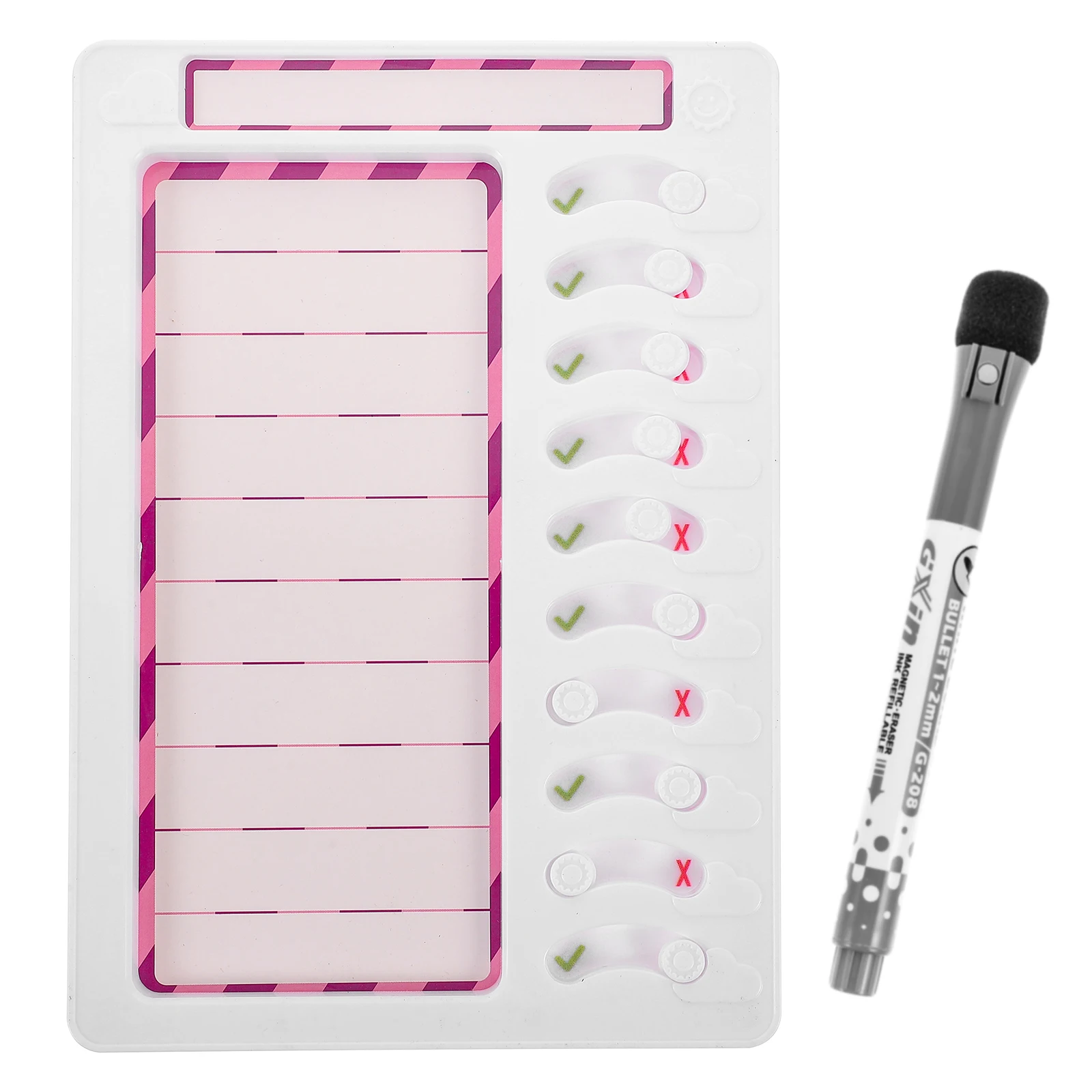

Children's Check-in Device Chart for Kids Multiple Daily Habit Tracker Schedule Behavior Chores Board Magnetic Attraction