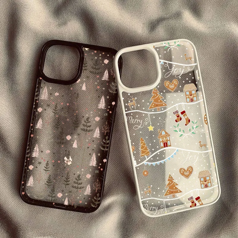 Christmas Tree Gingerbread Phone Case for Samsung Galaxy S24 S25 Ultra S21 S23 S25 FE A56 A55 A54 A06 A16 A15 A35 A34 5G Cover