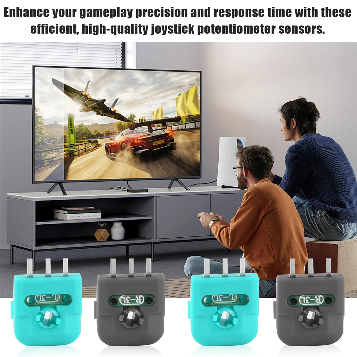 AT-5Pairs Hall Analog Joystick Potentiometer Sensor Module Axis Resistor for PS4 XBOX ONE