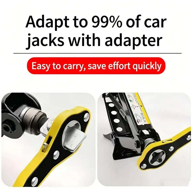 

Auto Labor Saving Jack Ratchet Wrench Tire Jack Removal Wrench Cross car Labor Saving Wrench Rocker Arm