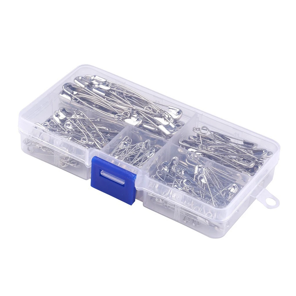 220pcs Safety Pins Home Office Use Art Craft Sewing Buckles Jewelry Clothing Making Clips Accessories