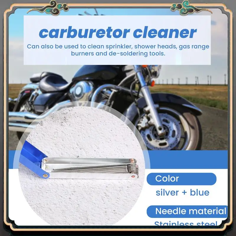 1 قطع طويلة المكربن أداة التنظيف النفاثة 13 سلك أوكسي الأسيتيلين النحاس الشعلة تلميح الأنظف Atv لحام دراجة نارية Carb أداة Cleani