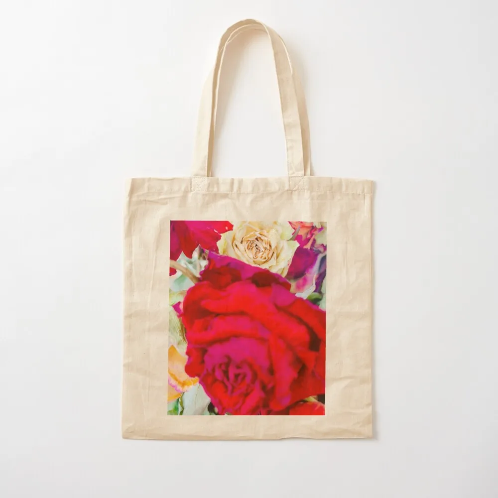 

For the love of Rose Tote Bag bag luxury women tote bags men Canvas Tote Bag