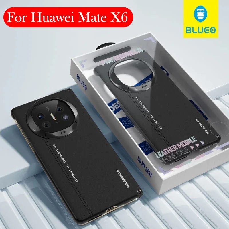 

Кожаный чехол Blueo для Huawei Mate X6, задняя крышка с беспроводной зарядкой для HUAWEI MATE X6