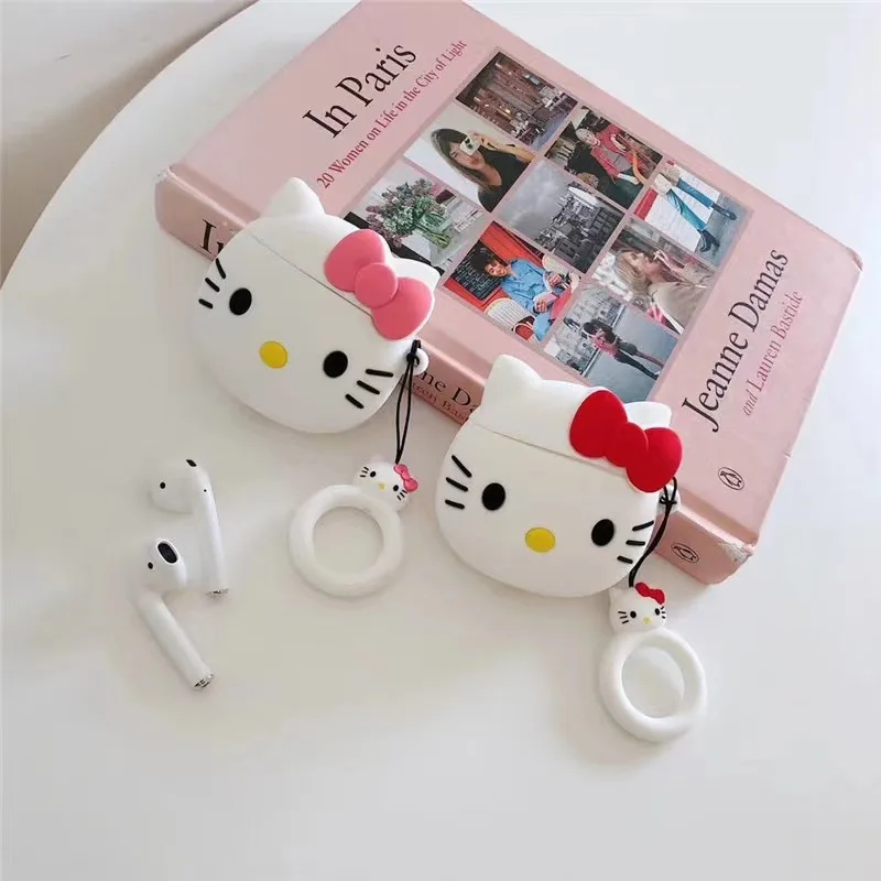 Cute hellobyke adatto per AirPods custodia per auricolari Bluetooth Wireless Apple custodia protettiva per cartoni animati in Silicone 1/2/Pro