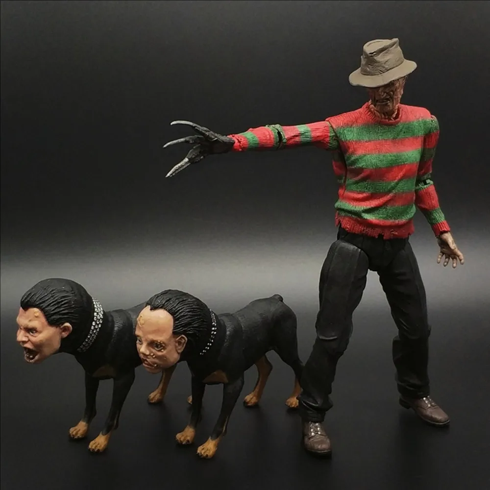 NECA Nightmare Part 2 فريدي عمل الشكل تمثال تحصيل PVC نموذج سطح المكتب لعبة الزينة
