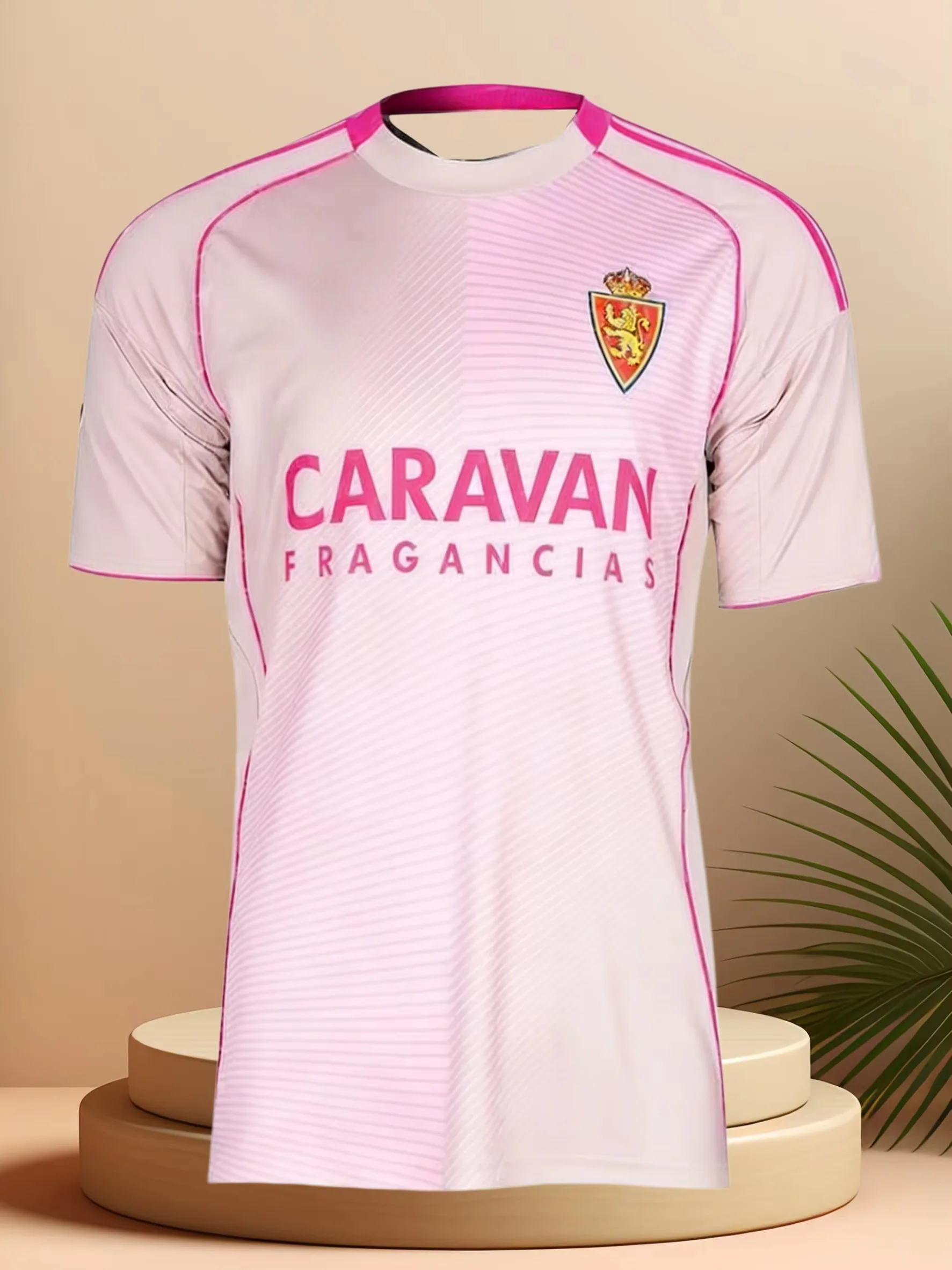 2026 Real Zaragoza Home and Away Jerseys Breathable Sports T-Shirts for Football Enthusiasts Suitable for Adults Family Kids Tee