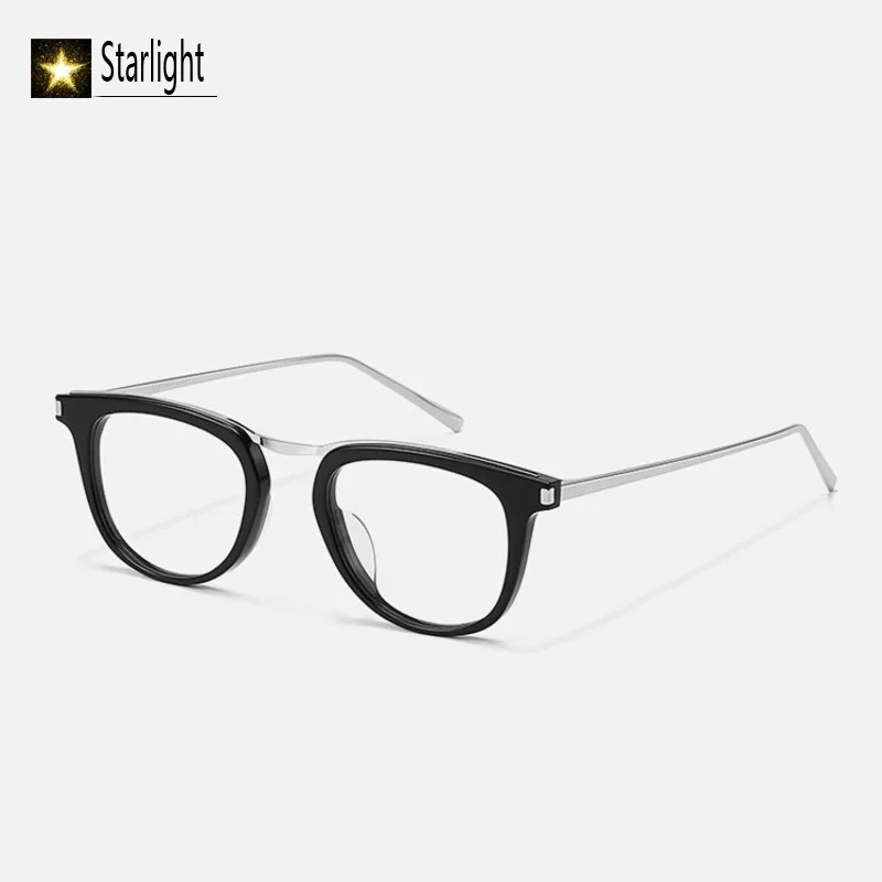 

Оправа для очков 2026: Черные квадратные оправы из ацетата для мужчин, с защитой от синего света, для чтения, для коррекции близорукости, 144 мм