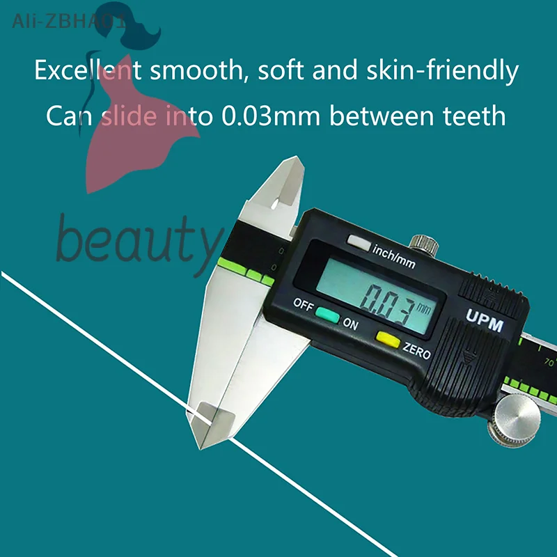 Teeth Stick Toothpicks Floss Pick Oral Hygiene Clean Wire 50M/Box Micro Wax Peppermint Flavor Dental Floss Interdental Brush