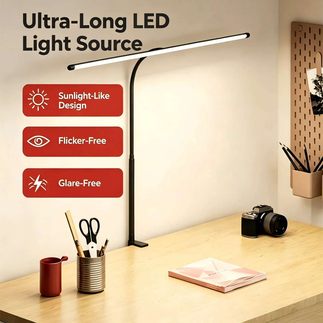 Sun-like Anti-Blue Light Large Light Source Desktop Lamp Flicker-free and glare-free, dedicated for reading and writing