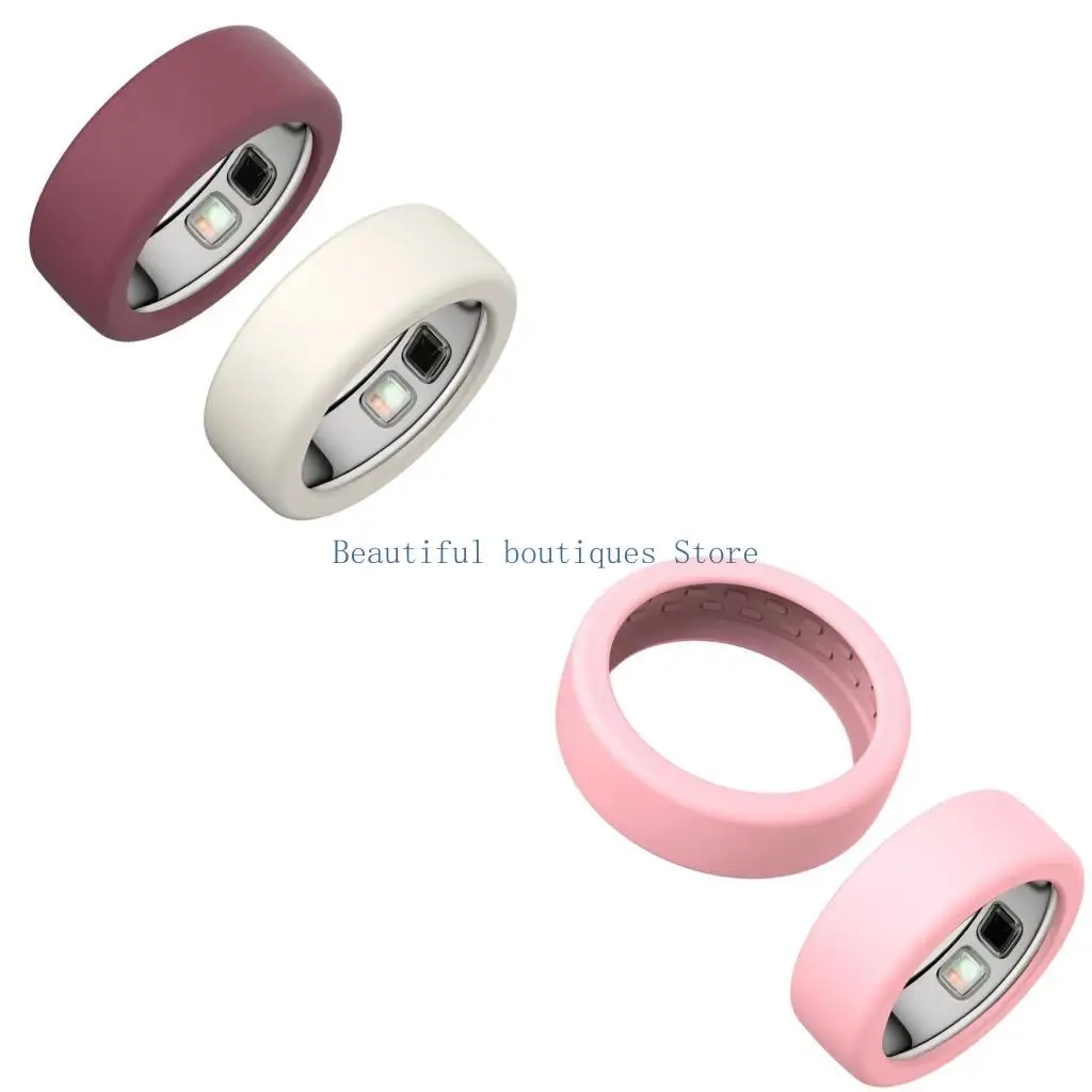 U4LF Pack of 2 Silicone Rings Protector Case Silicone 3 Second Install Scratch Resistant for Active Individual