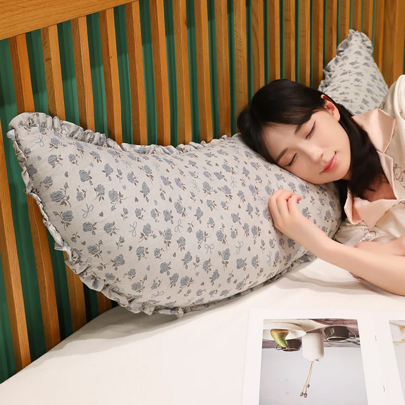Crescent Moon Plush Pillow Multi Size Gray Green Pink Polka Dot Styles Soft Body Cushion For Bed Rest Sleep Companion