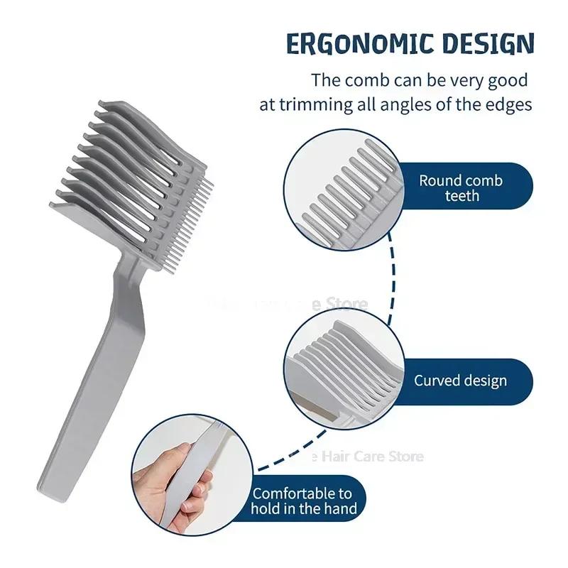 빗 Barber Fade Combs Hair Cutting Tool for Gradient Hairstyle Comb Professional Hair Styling Tools Men Flat Top Guide Comb