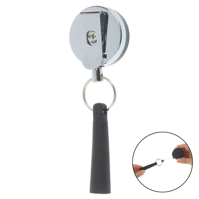 Camping Heavy Duty Retractable Pen Pull Holder Reel Carpenter Anti Lost Rope