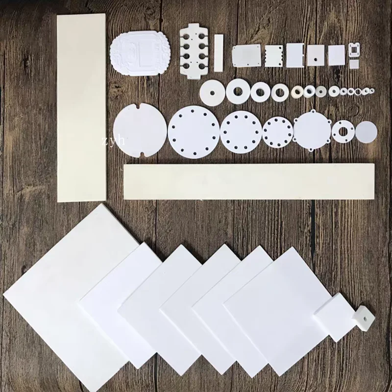 95 alumina ceramic sheet plate high temperature resistant substrate thermal insulation insulating fin steel corundum disc