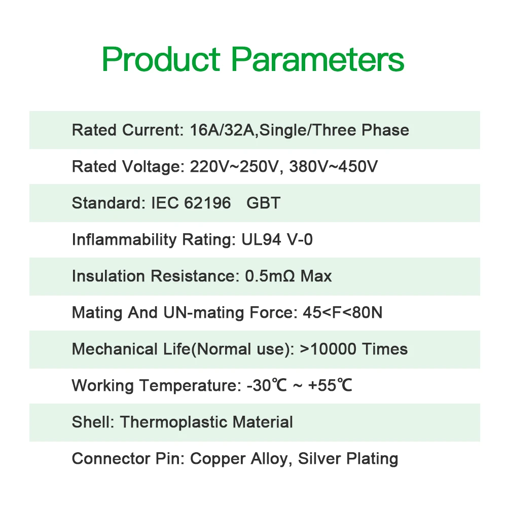 Isigma 3.6KW Type 2 to GBT EV Car Charging Cable 32A 22KW Three Phase 7KW Electric Vehicle Cord for Car Charger Station