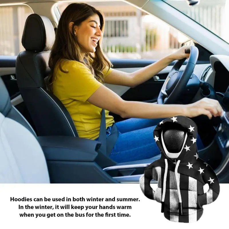 Shifter Knob Cover Hooded Gear Stick Cover Hooded Gear Stick Cover Car Interior Accessories Adjustable Dustproof For Cars