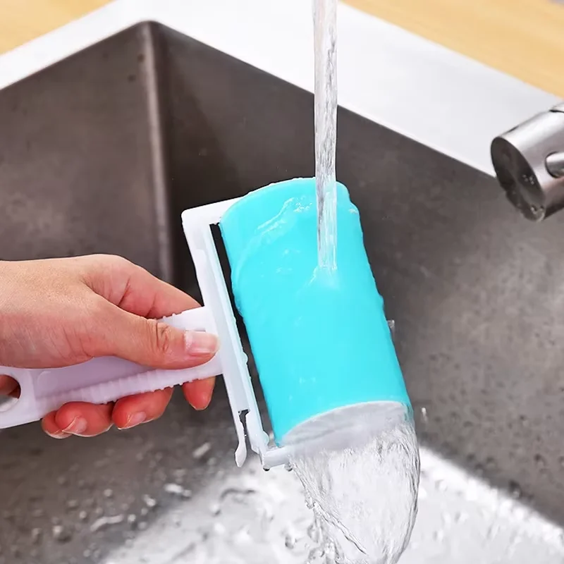 Roller Hair Sticker Device Portable Washable Sticky Clothes Hair Duster Mini Foldable Sticky Lint Brush image 3