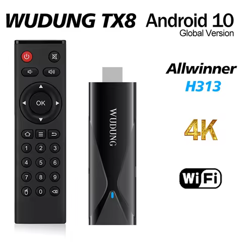Original TX8 Smart TV Box Android 10 TV STICK Allwinner H313 2GB 16GB 2.4G WIFI MINI TV Dongle 4K VS Q6 TANIX TX8