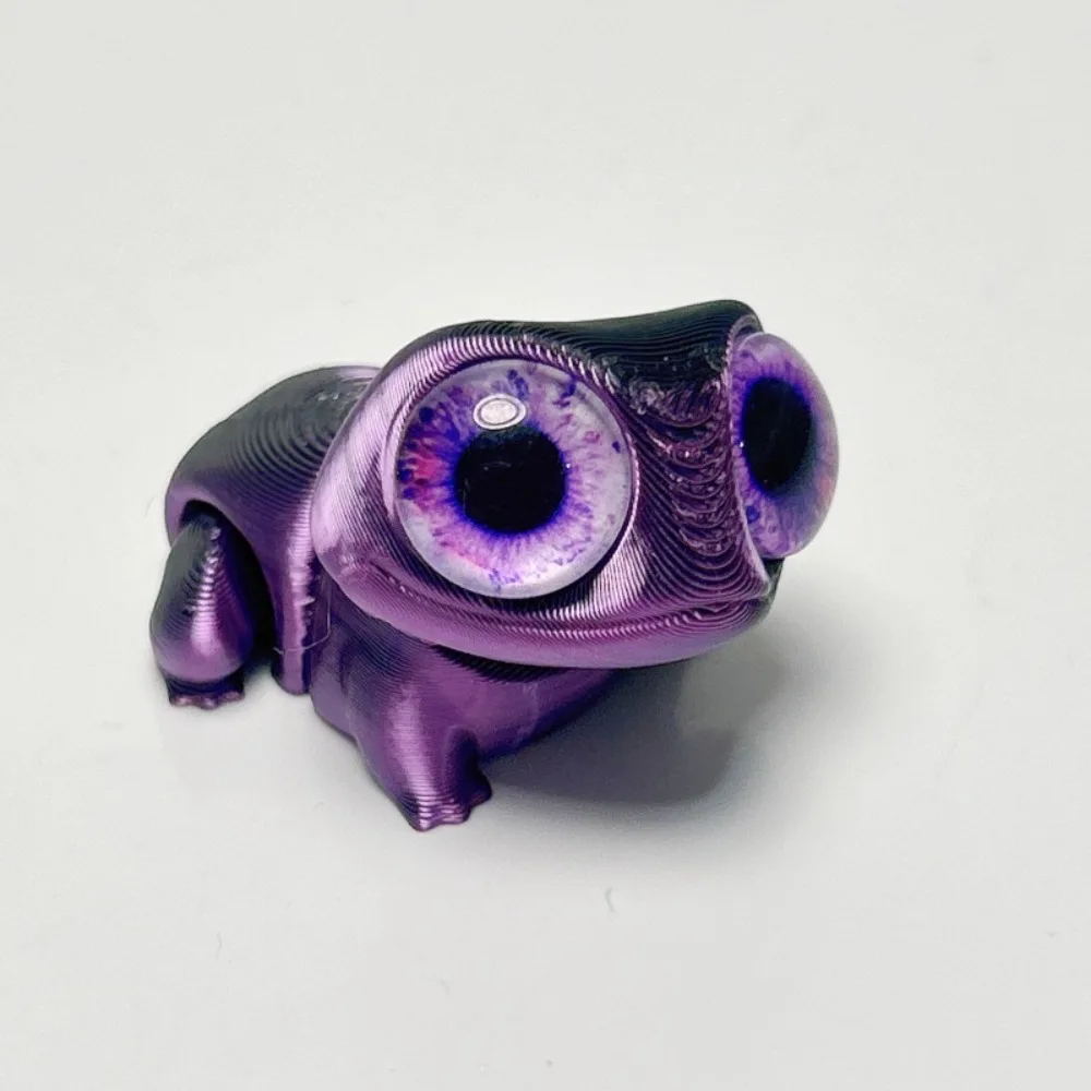 Simpatici Grandi Occhi 3D Stampati Rane Ornamento Del Fumetto Realistico 3D Stampato Rana Modello Artigianato Figurine 3D Stampato Rana Per Bambini