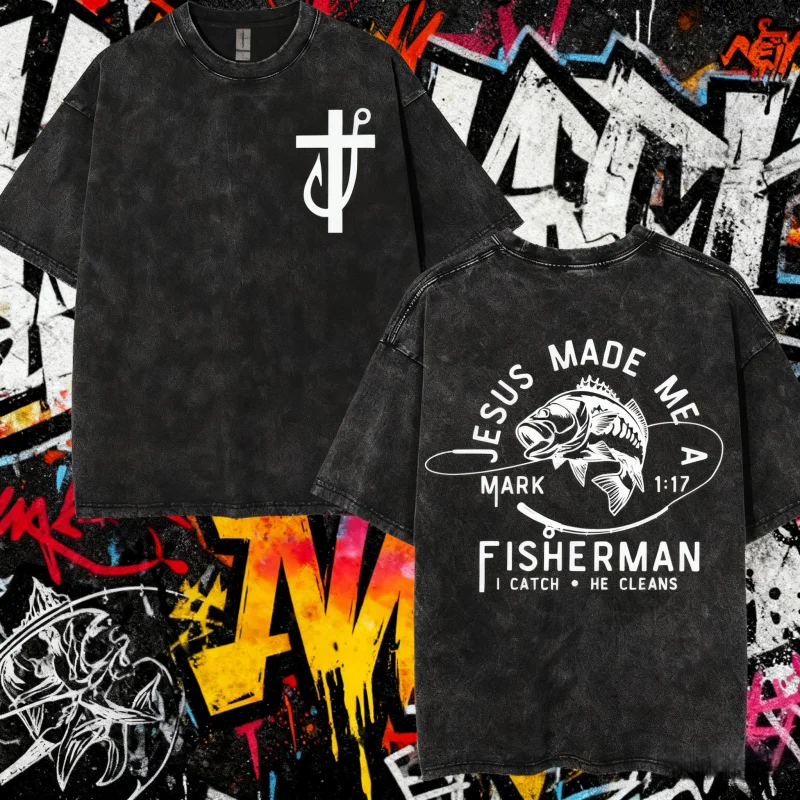 

2025 Summer Vintage Washed T-Shirts 'Living Proof of A Loving God' 100% Pure Cotton T-shirtWomen's Fashion Top Quality Origin