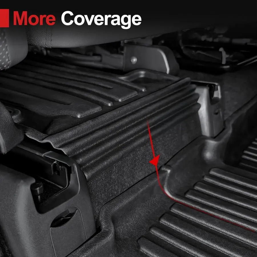 سجادات لـ 2024 2025 2026 Hyundai Santa Fe Fit Hybrid and Gas، TPE حماية لجميع الأحوال الجوية حصيرة شحن صندوق السيارة المخصصة مع حصيرة مسند الظهر