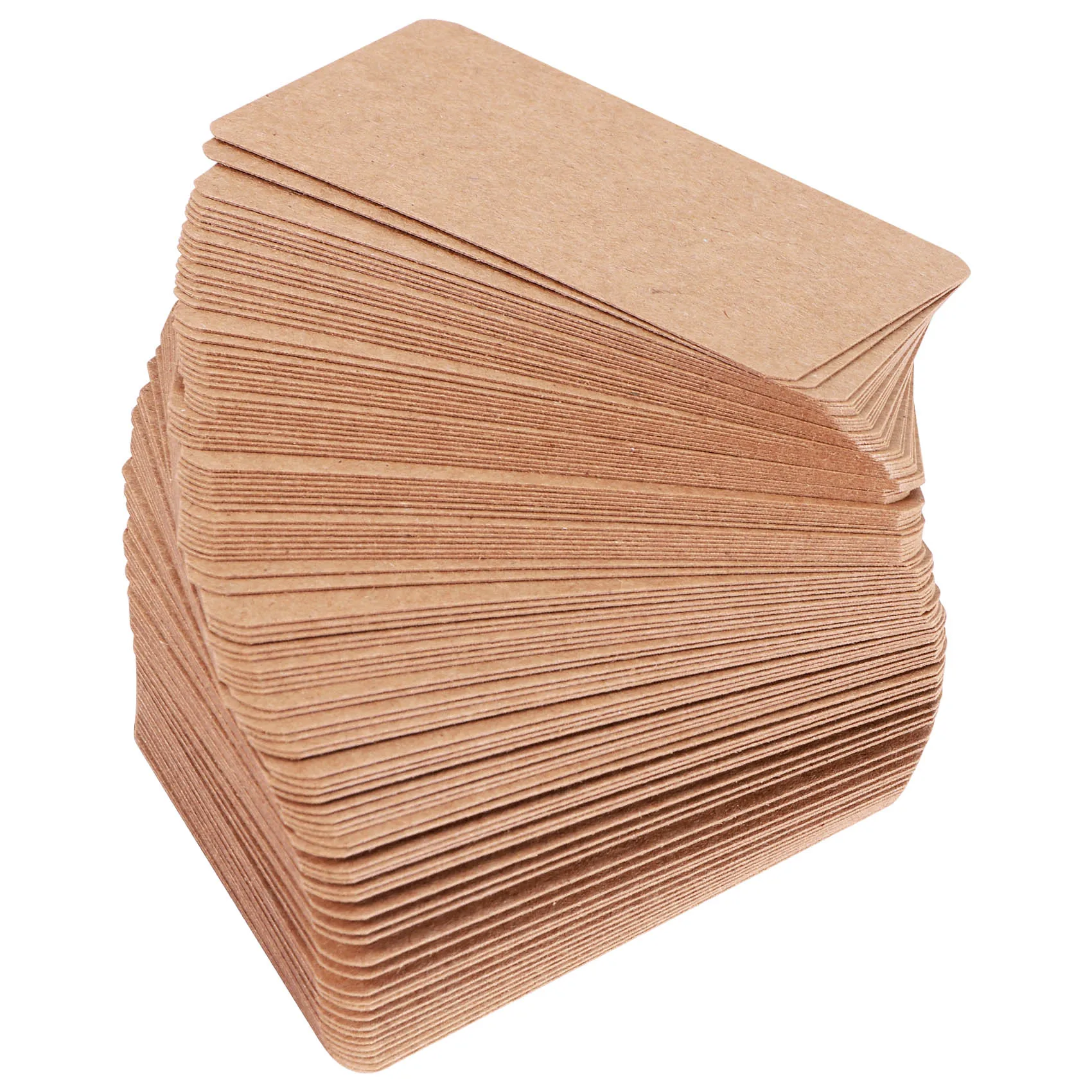 -A12R 100Pcs Blank Kraft Paper Business Cards Word Card Message Card DIY Gift Card