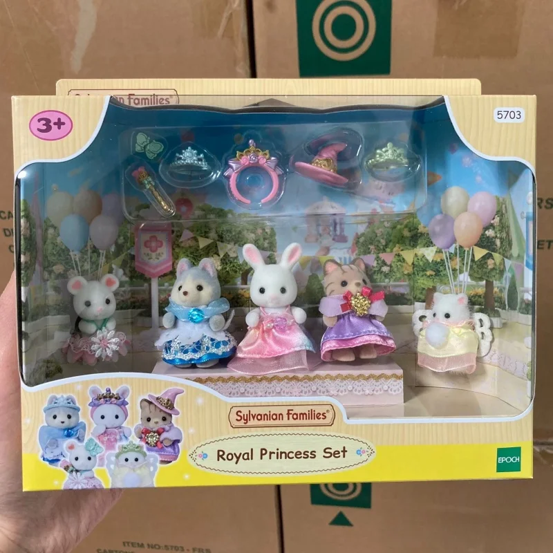 

Original Forest Families Baby Anime Figures Dream Kawaii Princess Five Baby Set Box Forest Family Girl Birthday Toys