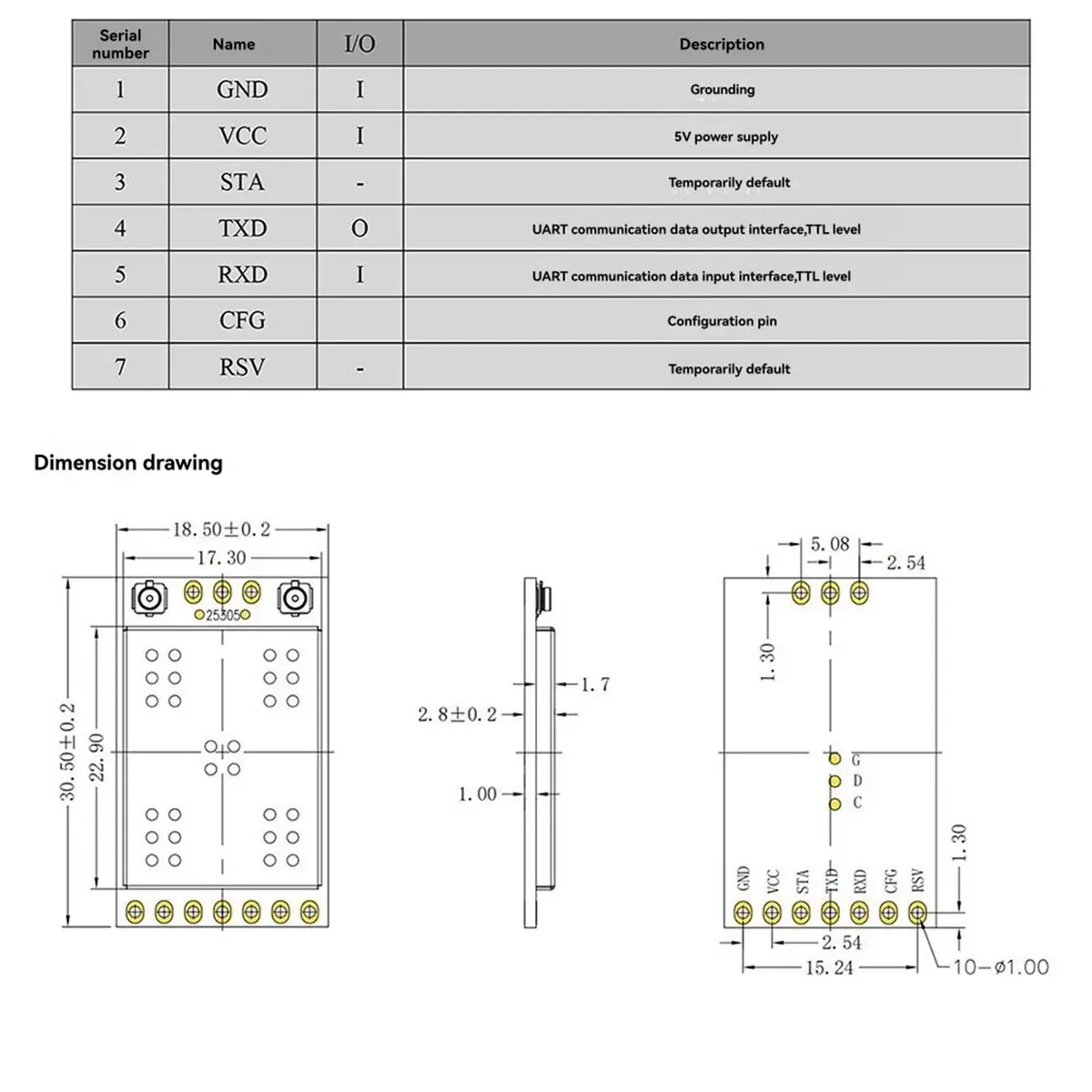 Happy New-  -148 LoRa Module 433MHz Two-Way Data Transmission Module LoRa Spread Spectrum Module DTU for FPV Flight Controllers