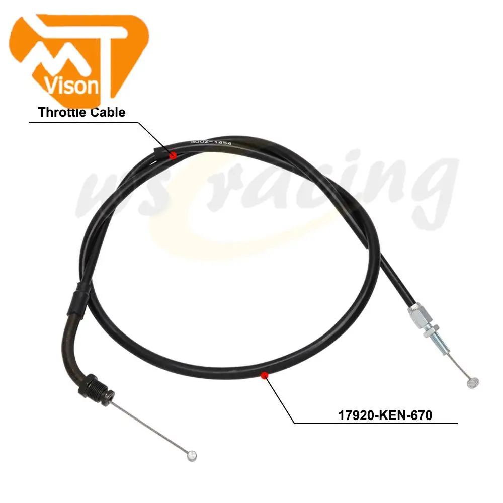 Motorcycle Throttle Cable Steel Wire For Honda CMX250C CMX 250C  1996 1997 1999 2000 2001 2002 2003 2004 2005