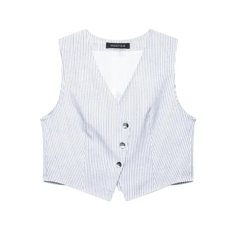 

Women's Striped Skirt Set 2 Pieces Summer Fashion Sleeveless Vest Top Mini Skirt Casual Two-Piece Suit Elegant Women's Clothing