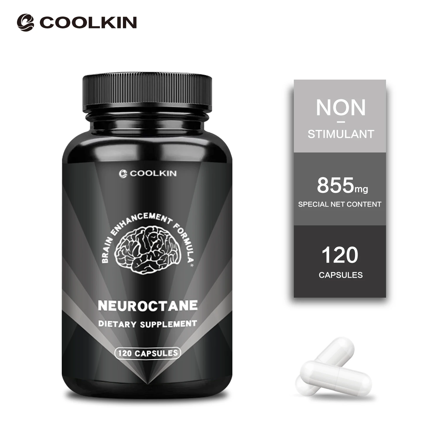 Neuroctane Brain Support - Nootropic Brain for Concentration, Brain and Memory Support, Natural Energy and Focus Supplement