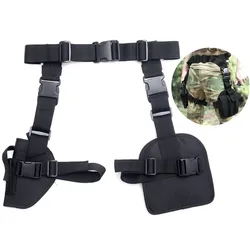 Right Hand Leg Holster Hunting Gun Carry Tactical Belt Nylon Holster Magazine Pouch 3 in 1 Pistols Bag Pouch Legs Harness