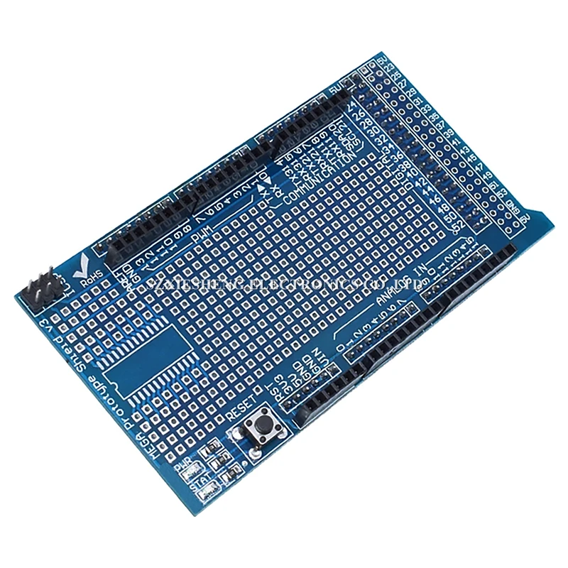 MEGA 2560 R3 Proto Prototype Shield V3.0 Expansion Development Board + Mini PCB Breadboard 170 Tie-Points For Arduino DIY