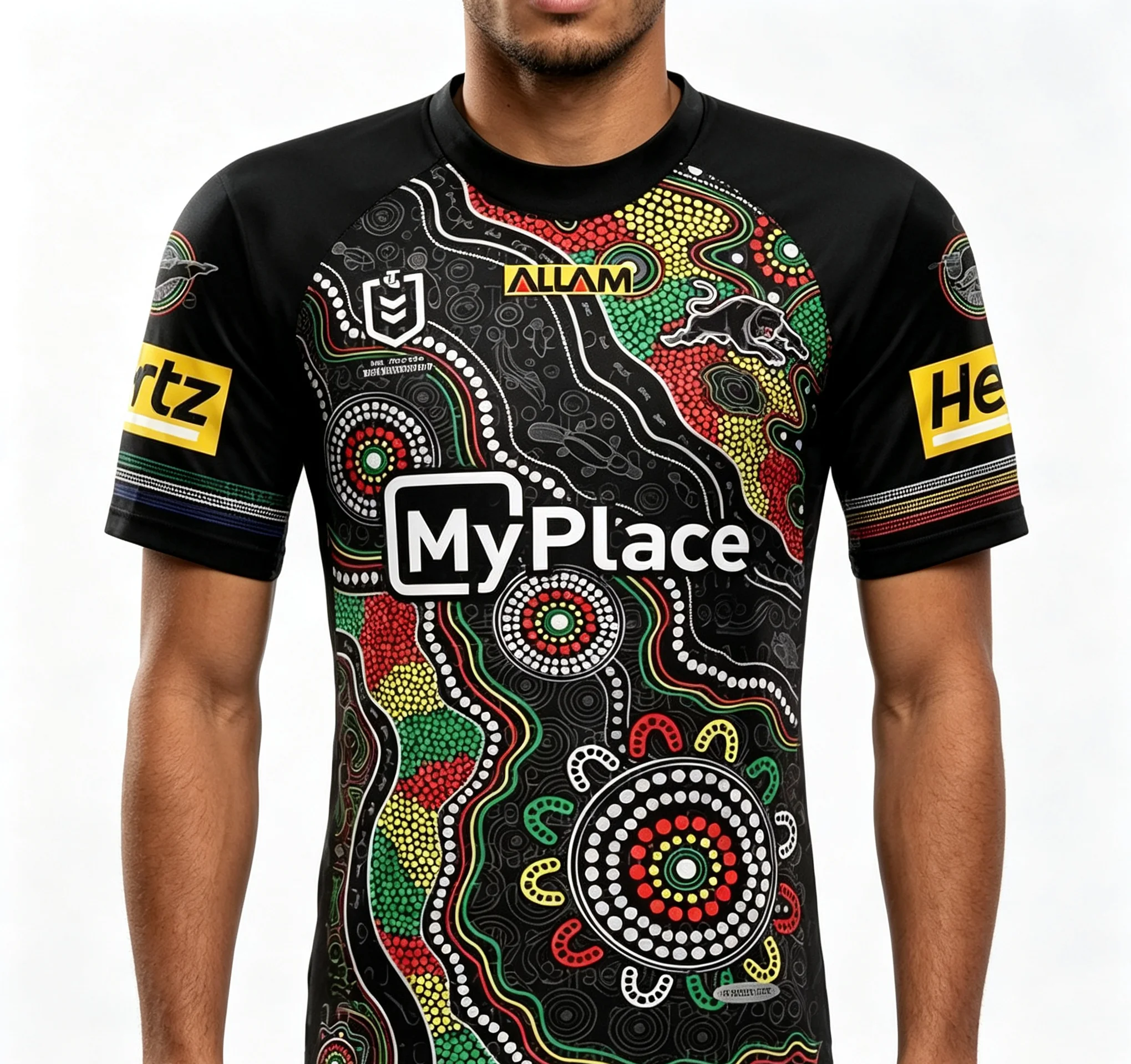 2026 NRL Olivgrünes Rugby-Trikot Trainingsanzug 3D-Druck Sommer-Sport Atmungsaktiv Schnelltrocknend Dünnes Familien-T-Shirt – Detail 2