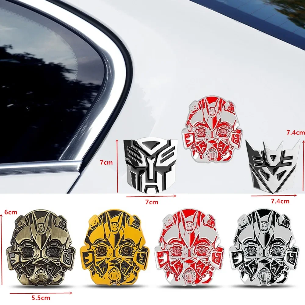 

Стайлинг автомобиля, 3D никелевая наклейка, Autobot трансформеры, наклейка из цинкового сплава, автомобильный значок, эмблема для украшения ноутбука