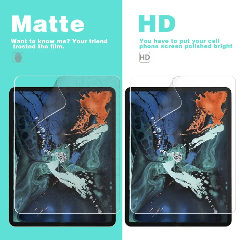 Explosion Proof HD Film For APPLE Iphone IPAD PRO WIFI 2018 A1876 12.9 in Tablet PC Anti-Glare Matte Film Screen Protector